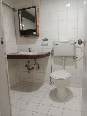 Bathroom in 1 RK Apartment at Piccadilly 1 CHS, Goregaon East – for Rent