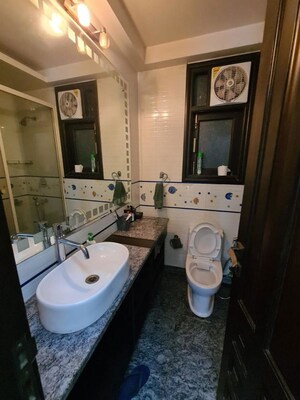 Bathroom in 3 BHK Builder Floor at Saket – for Rent