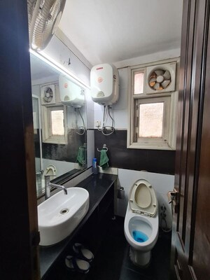 Bathroom in 3 BHK Builder Floor at Saket – for Rent