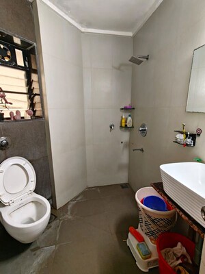 Bathroom in 2 BHK Apartment at Silver Breach Apartment, Juhu – for Rent