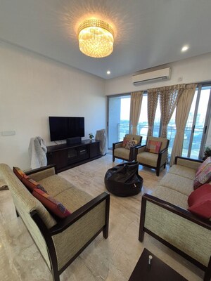Living Room in 3 BHK Apartment at Hadapsar – for Rent