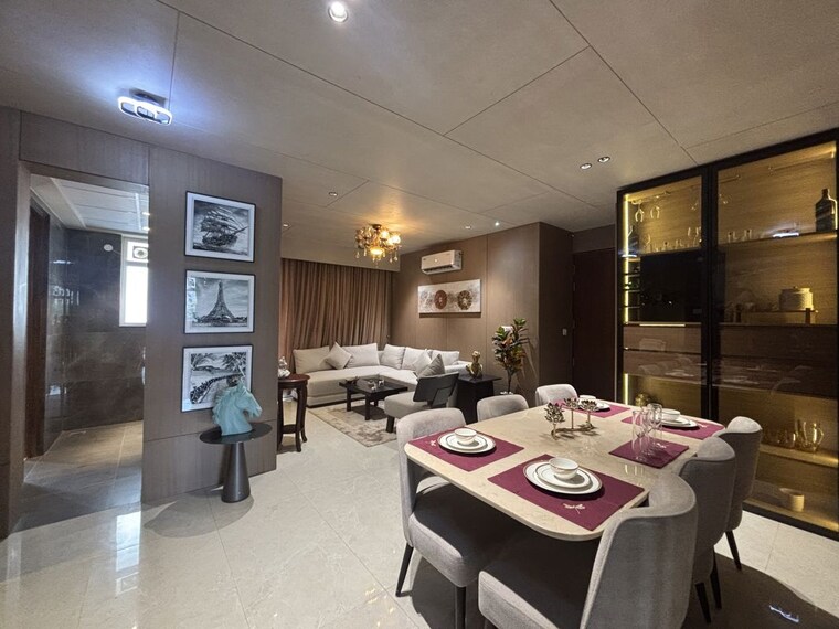 Dining area, bhabat 3 Bedroom 1995 Sq.Ft. Apartment In Bhabat Zirakpur 10080196