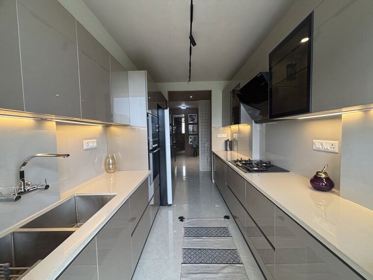 Kitchen, bhabat 3 Bedroom 1995 Sq.Ft. Apartment In Bhabat Zirakpur 10080196