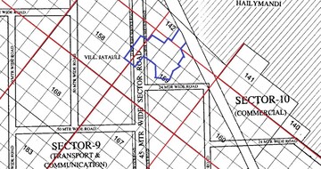  Land – Map Location View at Pataudi - for Sale