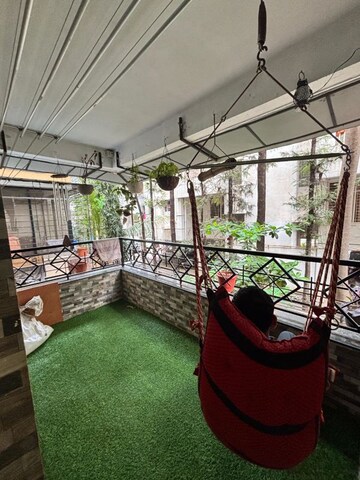 Balcony in 2 BHK Apartment at Vitthal Sanskruti Apartment, Dhayari – for Rent