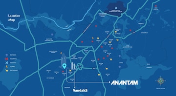 4 BHK Apartment – Map Location View at Ganga Anantam, Sector 85 - for Sale