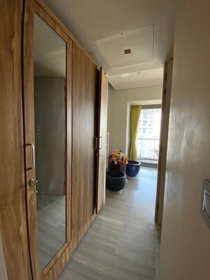 Building Lobby in 3 BHK Apartment at Lodha World Crest, Worli – for Rent