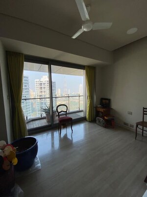 Living Room in 3 BHK Apartment at Lodha World Crest, Worli – for Rent