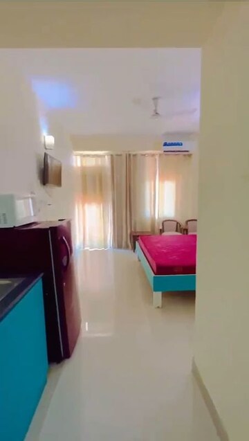 Living Room in 1 RK Apartment at Habitech Greens, Tech Zone 4 Greater Noida – for Rent