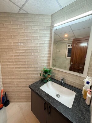 Bathroom in 3 BHK Apartment at Adarsh Palace, Jp Nagar – for Rent