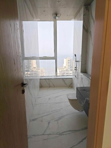 Bathroom in 3 BHK Apartment at Hubtown 25 South, Prabhadevi – for Rent