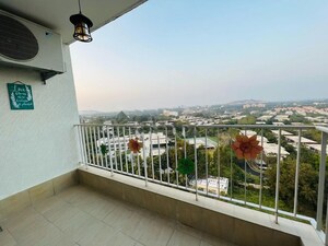 Balcony in 3 BHK Apartment at Godrej Aqua, International Airport Road – for Rent
