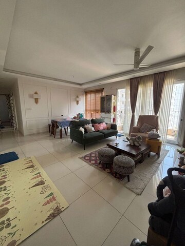 Living Room in 3 BHK Apartment at Godrej Aqua, International Airport Road – for Rent