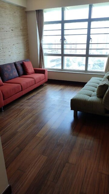 Living Room in 3 BHK Apartment at Sheth Beaumonte, Sion East – for Rent