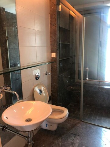 Bathroom in 3 BHK Apartment at Sheth Beaumonte, Sion East – for Rent