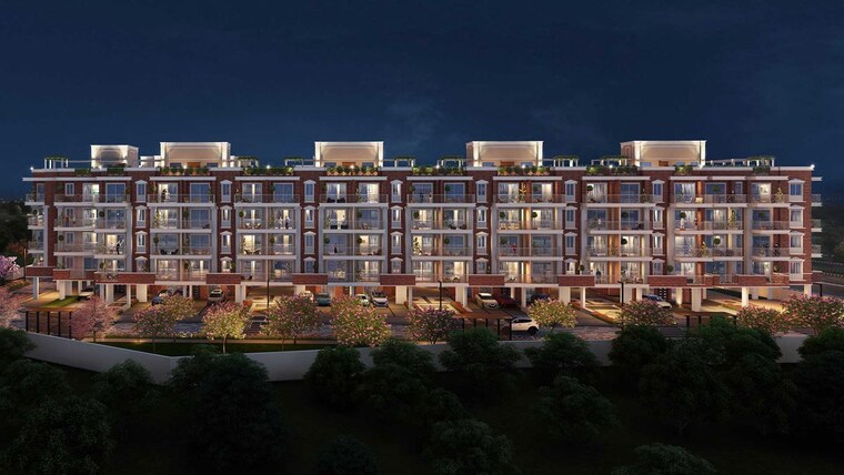 Exterior View, sector 63 4 Bedroom 300 Sq.Yd. Builder Floor In Sector 63 Gurgaon 10035488