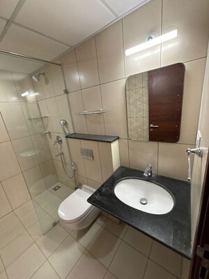 Bathroom in 2 BHK Apartment at Brigade Laguna, Hebbal – for Rent