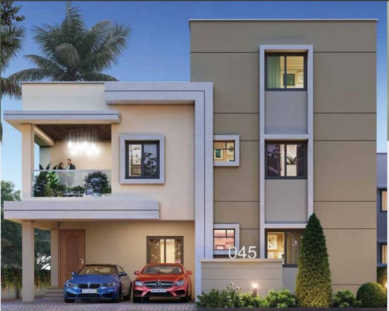 Exterior View, aurobindo-sansa-county 3 Bedroom 2500 Sq.Ft. Villa In Peeranchuruvu Hyderabad 10107470