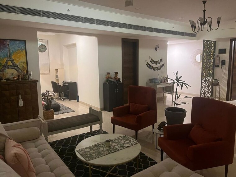 Living Room, m3m-golf-estate 4 Bedroom 4785 Sq.Ft. Apartment In Sector 65 Gurgaon 10105972