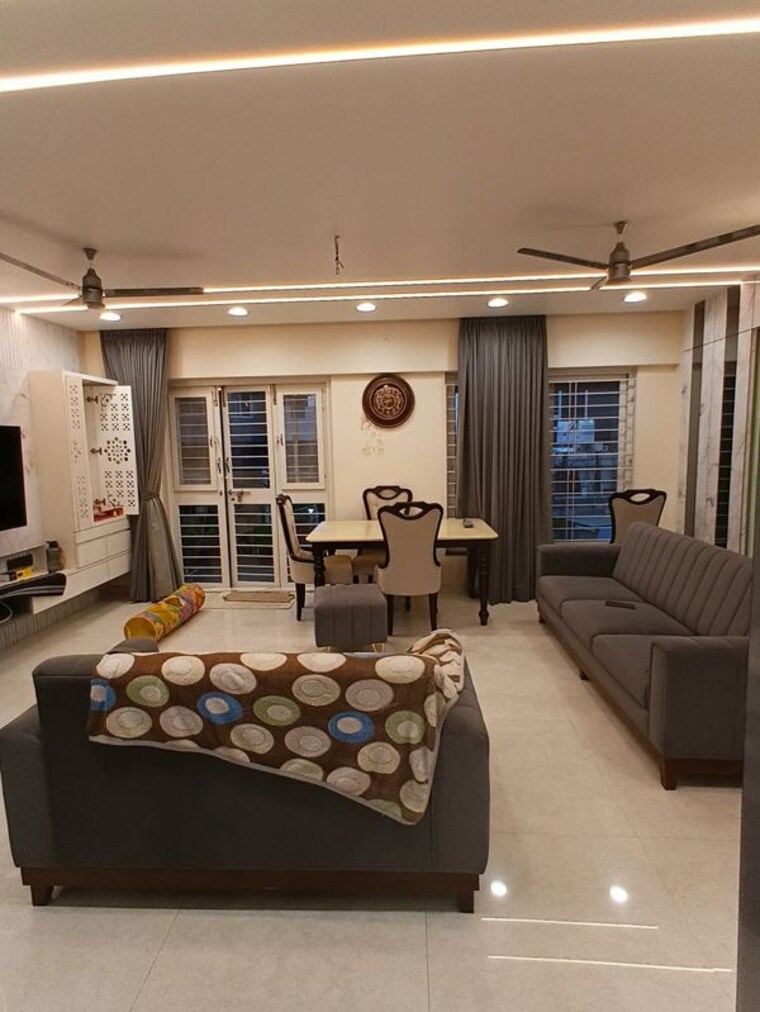 Living Room, royal-velstand-phase-2 3 Bedroom 1800 Sq.Ft. Apartment In Kharadi Pune 10107822