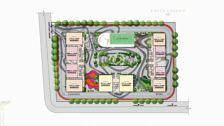 Master Plan, the-trilight 4 Bedroom 3666 Sq.Ft. Apartment In Kokapet Hyderabad 10107770