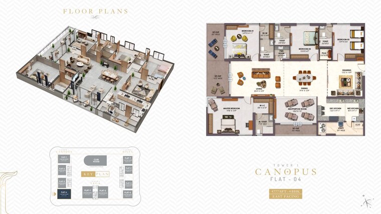 Floor Plan, the-trilight 4 Bedroom 3888 Sq.Ft. Apartment In Kokapet Hyderabad 10108167