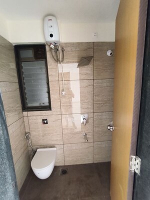 Bathroom in 2.5 BHK Apartment at Chandak 34 Park Estate, Goregaon West – for Rent