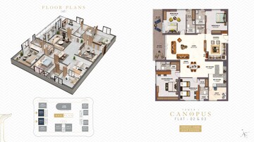Floor Plan in 4 BHK Apartment at The Trilight, Kokapet – for Sale