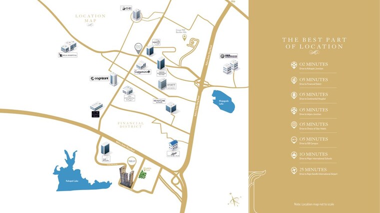 Map Location, the-trilight 4 Bedroom 4777 Sq.Ft. Apartment In Kokapet Hyderabad 10108286