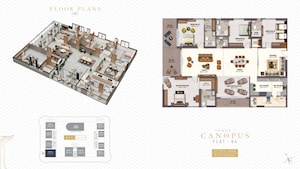 Floor Plan in 4 BHK Apartment at The Trilight, Kokapet – for Sale