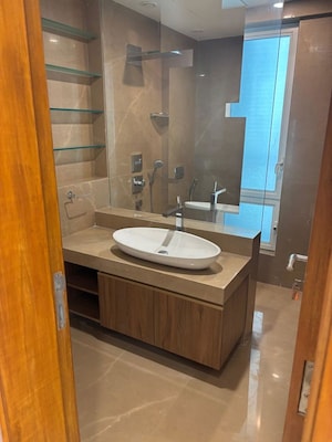 Bathroom in 3 BHK Apartment at K Raheja Modern Vivarea, Mahalaxmi – for Rent