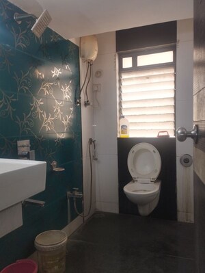 Bathroom in 2 BHK Apartment at Gala Pride Park, Manpada – for Rent
