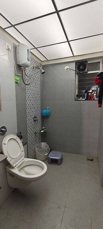 Bathroom in 2 BHK Apartment at Bramha Skycity Apartment, Dhanori – for Rent