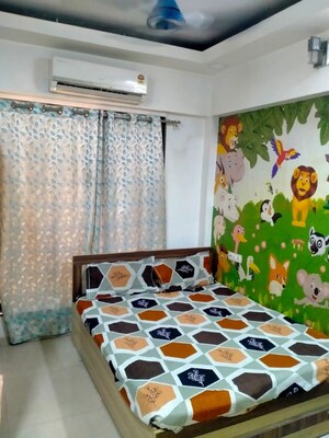 Bedroom in 2 BHK Apartment at BKS Galaxy CHS, Kharghar – for Rent