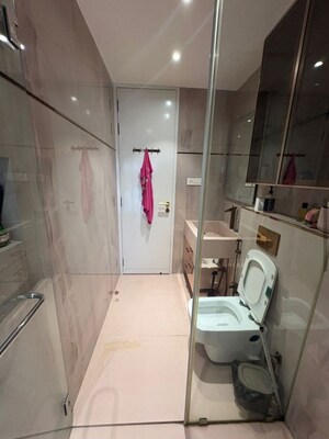 Bathroom in 3 BHK Apartment at Transcon Triumph Tower, Andheri West – for Sale