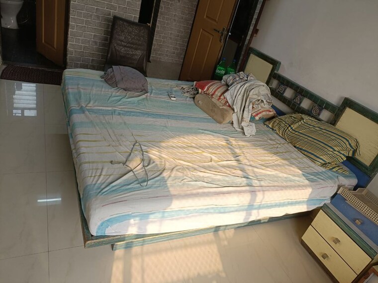 Bedroom, concrete-sai-swar 2 Bedroom 1100 Sq.Ft. Apartment In Kharghar Navi Mumbai 10109049