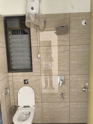 Attached Bathroom in 1 BHK Apartment at Chandak 34 Park Estate, Goregaon West – for Rent