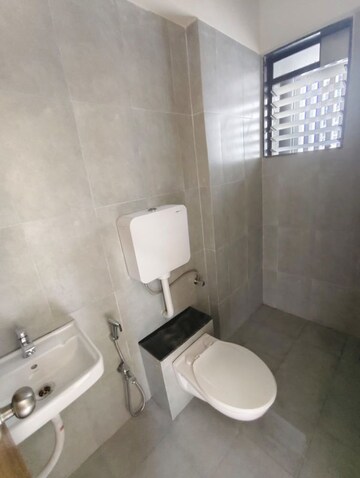 Bathroom in 1 BHK Apartment at K M Horizon Palms III, Owale – for Rent