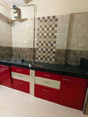 Kitchen in 1 BHK Apartment at Shree Vrushti, Ghodbunder Road – for Rent
