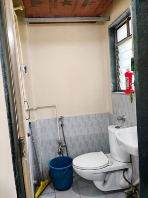 Bathroom in 1 BHK Apartment at Swapnapurti CHS Kharghar, Kharghar – for Rent