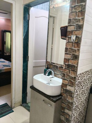 Bathroom in 1 BHK Apartment at Swapnapurti CHS Kharghar, Kharghar – for Rent