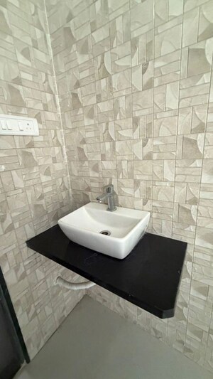 Bathroom in 3 BHK Apartment at Hyde Park CHS, Kharghar – for Rent