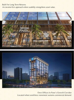  Shop – Exterior View View at Menlo Professional Park Hinjewadi, Hinjewadi - for Sale