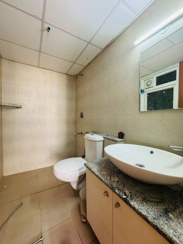 Attached Bathroom in 2 BHK Apartment at Bhartiya City Nikoo Homes II, Thanisandra Main Road – for Rent