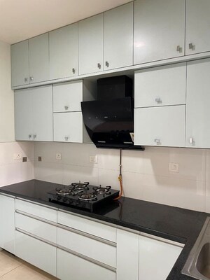 Kitchen in 2 BHK Apartment at Bhartiya City Nikoo Homes II, Thanisandra Main Road – for Rent