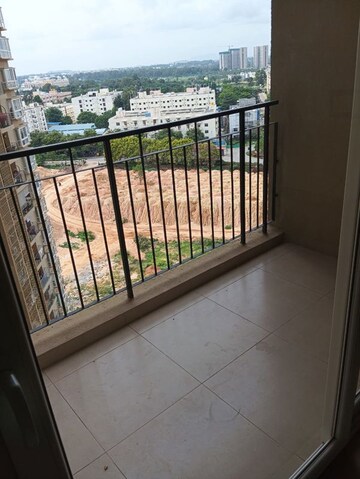 Balcony in 2 BHK Apartment at Bhartiya City Nikoo Homes II, Thanisandra Main Road – for Rent