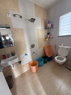 Bathroom in 3 BHK Apartment at Paranjape Crystal Garden, Baner – for Rent