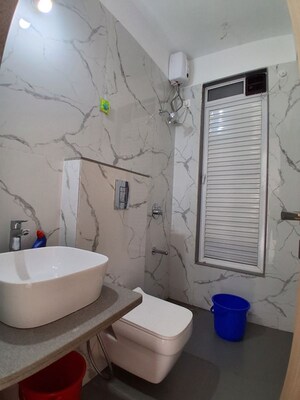 Bathroom in 2 BHK Apartment at Tricity Montview, Sanpada – for Rent