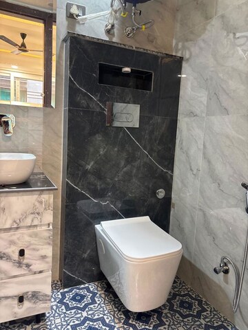 Bathroom in 3 BHK Builder Floor at Chattarpur – for Rent