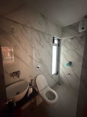Bathroom in 2 BHK Apartment at Gardens CHS, Chembur – for Rent